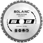 BOLANC Metal Ferrous Steel Cutting Circular Saw Blade 7-1/4 Inch 36 Tooth with 5/8 Inch Arbor