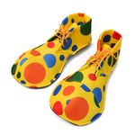 Clown Shoes Adult Men Women Funny Costume Accessories Round Head Shoes Prom Props Halloween (Colorful)