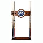 Trademark Gameroom NHL Edmonton Oilers Billiard Cue Rack with Mirror