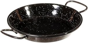 GARCIMA Enamelled Mini Paella Pan, Black, PW-20211-10 15cm