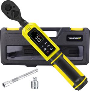 ATsafepro 3/8" Digital Torque Wrench – 0.9-60 Nm, LCD, 5 Units, ±2% Accuracy