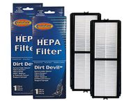 (2) Dirt Devil Vision Pleated w/activated Charcoal True HEPA Style Vacuum Filter, Uprights, & Swivel Glide Vacuum Cleaners, 26900929000, 2690061R00, 369032001,2-3800320-600, RO-690061