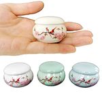 LitLife Mini Hummingbird Urns for Human Ashes Set of 4 - Small Keepsake Cremation Urns for Sharing Adult Ashes Dog Cat Ash Holders - Miniature Pets Memorial Ceramic Funeral Urn for Your Loved One