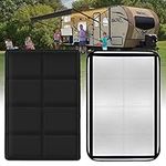 RV Murts RV Window Shade, Extra Thick Double Sides Magnetic Blackout Blinds, 25''x16'' Camper Door Window Shades Cover, Foldable Trailer Window Insulation Curtains Temperature Control UV Reflection.