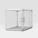 Diggs Evolv Dog Crate I Strong and Modular Design I Sturdy Playpen I Paw Safe Mesh I Built to Last for Puppies and Canines I (41.5’L x 27.9”W x 30.1”H)(Extra Large, Ash)