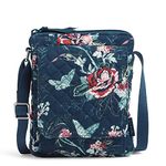 Vera Bradley Women's Mini Hipster Crossbody Purse with RFID Protection, Rose Toile-Recycled Cotton, One Size