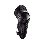 Leatt Brace Adult Dual Axis Off-Road Motorcycle Pivoting Knee and Shin Hard Shell Impact Foam Guard, Black, S/M