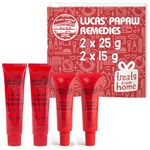 Lucas Pawpaw Lip Ointment, Lucas Pawpaw Cream, Lucas Pawpaw Ointment for Lips & Dry Skin - Unique All Skin Types, All Gender- Any Season Gift Pack with 2x15g plus 2x25g Pawpaw Balm