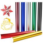 EPRCUT Metallic Permanent Vinyl Sheets for Cutter Machine, 7 Sheets 12" x 12" Chrome Adhesive Vinyl Bundle for Daily Decorations, Wall Stickers, DIY Mug, Wedding Party Decor, Home Decals