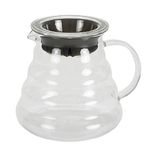 Cedilis Coffee Server, Glass Range Coffee Carafe, Heat Resistant Coffee Pot, Clear, 600ml(20oz)