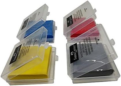 Faber-Castell knead Erasers - Drawing Art kneaded Erasers Large size - 4 Pack (Assorted Colors)