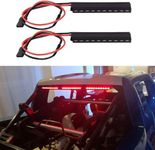 INJORA RC LED Lights 2pcs RC Exalted Brake Light Stop Lamp for 1/10 RC Crawler Axial SCX10 90046 Wraith RR10 Traxxas TRX-4 D90 Tamiya (62mm)