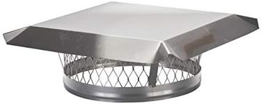 HY-C LC13 Round Stainless Steel Clamp on Single Flue Liner Chimney Cap, 13 Inch