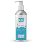 Earthbaby Top to Toe Body Wash for baby's hair, face & body | 97.4% Natural origin, Tear-free with Licorice, Aloe vera & Calendula | Sulphate Free (275ml)