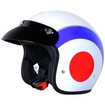 Zorax ZOR-604 Target L (59-60cm) Scooter Motorcycle Motorbike Open Face Crash Jet Helmet for Men Women Road Legal ECE2206