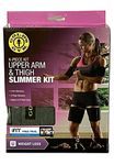 Gold's Gym Upper Arm & Thigh Slimmer Kit (4-Piece Kit) Adjusts to Fit Most Sizes - Lose Excess Water Weight Fast & Easy