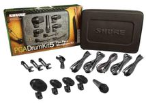 Shure PG ALTA 5-Piece Drum Microphone Kit for Performing and Recording Drummers - Includes Mics, Mounts and Cables with options for Kick Drum, Snare and Tom (PGADRUMKIT5)