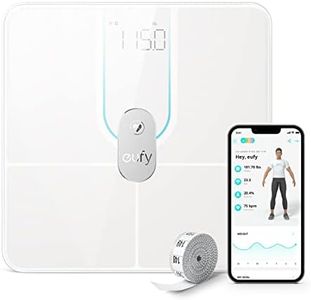 eufy Smart Digital Bathroom Scale P2 Pro with Wi-Fi Bluetooth, 16 Measurements Including Weight, Heart Rate, Body Fat, BMI, Muscle & Bone Mass, 3D Virtual Body Mode, 50 g/0.1 lb High Accuracy