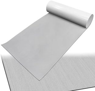 Hjdeck EVA Foam Boat Decking Self Adhesive Boat Flooring Grey Marine Mat with Adhesive, Non Skid Motorboat Swimming Platform Pad Yacht Golf Cart Floating Dock RV Step Pad (94.5"x 35.43")