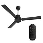Crompton Energion Nucleoid 1200mm BLDC Ceiling Fan | Remote Control | BEE 5 Star Energy Rated | High Air Delivery | 4 Years Manufacturer Warranty | Matte Black
