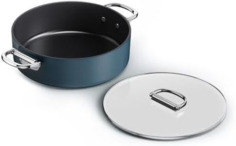 Joseph Joseph Space 28cm Non-Stick Deep Frying Pan with Lid, Folding Handle, Space-Saving Induction & Oven Safe Saute Pan