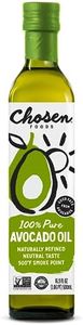 Chosen Foods 100% Pure Avocado Oil 16.9 oz, Non-GMO for High-Heat Cooking, Frying, Baking, Homemade Sauces, Dressings and Marinades