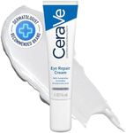 CeraVe Eye Repair Cream, Reduces the Look of Dark Circles + Puffiness, Moisturiser Cream Helps Restore the Protective Skin Barrier, Hyaluronic Acid + Ceramides, Fragrance Free + Non-Comedogenic, 14ml