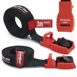 MAGMA 2 Cambuckle Straps | Load Strap Bike, Rack, Surf Board, Moto, Car, Kayak and Carriers | Adjustable and Heavy-Duty Belt Cords Strapping Tools Cargo Automotive | Fastening Tie Buckles | Red 3m