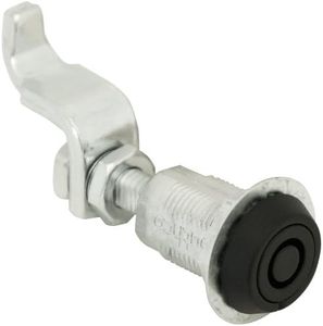 Southco E3-15-15 Series Vise Action Powder Coated Zinc Alloy Tool Operated Compression Latch with Tubular Key Head, Non-Locking, 0.45"-1.07"/2.61"-3" Grip Range, Black