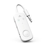 Avantree Relay - Airplane Bluetooth 5.3 Adapter with Qualcomm aptX Adaptive, Supports 2 AirPods or Headphones, 20H Playtime, 3.5mm AUX Jack Wireless Audio Transmitter for Planes, Airline, Travel