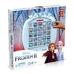 Winning Moves Frozen 2 Top Trumps Match Board Game, Travel to Arendelle and play with Elsa, Anna and Olaf, Race to Match 5 of the same characters in a row, gift and toy for boys and girls aged 4 plus