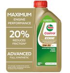 Castrol Edge 0W-30 LL Longlife Engine Oil, 1L, Gold