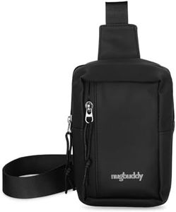 nugbuddy Smell Proof Bag, Crossbody Stash Container, Discreet Herb Storage Accessory, Carbon Lined Mini Sling Bag, Small Travel Pouch, Minimalist Essentials, Weatherproof Material, Black Backpack