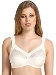 Anita Comfort Women's Safina Non-Wired Everyday Bra, Off-White (Crystal 612), 36B (Manufacturer Size: 80B)