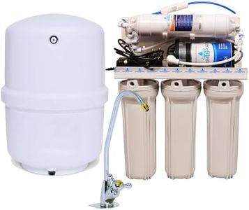AQUA D PURE 5 Stage RO Water Filtration System with Booster Pump – Under Sink with Faucet & 15 Liters Pressurized water Storage Tank – Removes 99% Contaminants for Home & Kitchen