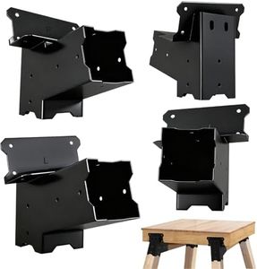 Deer Stand Brackets 4x4 Deer Blind Bracket - 4Pcs Heavy Duty Elevator Brackets Beam Support Platform Bracket for Hunting Blinds, Tree Houses, Shooting Shack, Observation Decks, Tower Stands