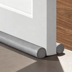 Kepfire Adjustable Door Seal Strip & Gap Stopper - Under Door Draft Blocker for Wind Noise Reduction, Thermal Insulation, Grey Home Window Draught Excluder