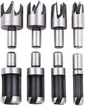 8PCS High Carbon Steel Drill Wood Plug Tenon Drill Bit Cutter 6mm/ 10mm/ 13mm/ 16mm Woodworking Tool Set