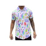 Hacker Golf Funny Crazy Graphic Dri Fit Athletic Fit Golf Shirt Polo, Ice Cream Lollipop Popsicle, X-Large