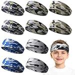10 Pieces Boys Headbands Athletic S