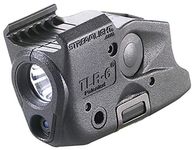 Streamlight 69290 TLR-6 Tactical Pistol Mount Flashlight 100 Lumen with Integrated Red Aiming Laser Designed Exclusively and Solely for Select Glock Railed Hand Guns, Black