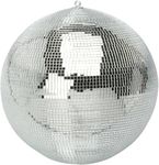 FX Lab 16" (40cm) Disco Glitter Mirror Ball with Mirrored Facets and Hanging Point, For Parties, Theatre, Club, Display, Shop