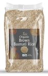 Jiva Organic Brown Basmati Rice 4 Pound Bag - Premium Quality from India