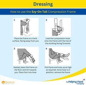 Helping Hand Ezy-On Stocking Aid – Easy Sock and Hosiery Helper