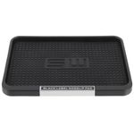 Car Dashboard Mat -Slip Vehicle Perfume Phone Pad Mat Vehicle Storage Tray for Coin Cell Phone Key Sunglasses (Black)