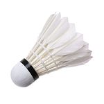 Badminton Shuttlecock,Goose Feather Badminton Shuttlecocks Pack of 6,High Speed Badminton Birdies Balls,Training Sport Badminton Balls for Outdoor Indoor Sports Activities