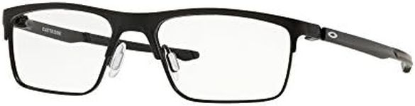 Oakley Men's Ox5137 Cartridge Rectangular Prescription Eyeglass Frames, Satin Black/Demo Lens, 54 mm