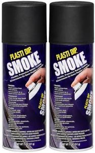 Plasti Dip Smoke 11 oz Spray 2 Pack, Translucent Black-Gray Rubber Coating, Peelable Flexible Protective Finish for Light Tinting, Glass Blackout, Wheels, Trim & DIY Projects