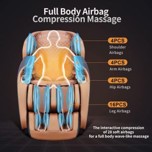 Aspria Full Body Massage Chair – Reclining Shiatsu with Heat