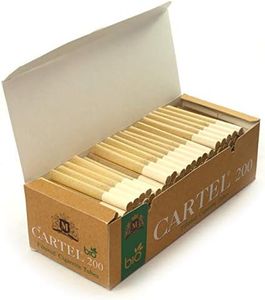 Cartel Bio unbleached filtered Cigarette tubes - 1 box with 200 tubes